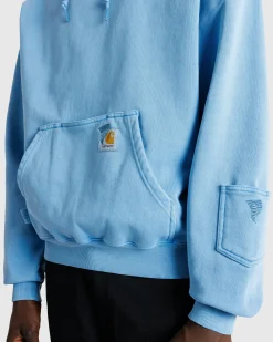 Clearance Carhartt WIP Hooded Pigment Dyed Sweat piscine