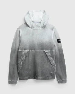 Hot Stone Island Hooded Sweatshirt Lead Grey leadgrey