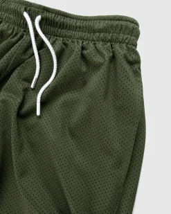 Clearance Highsnobiety HS Sports Reversible Mesh Shorts Black/Khaki green