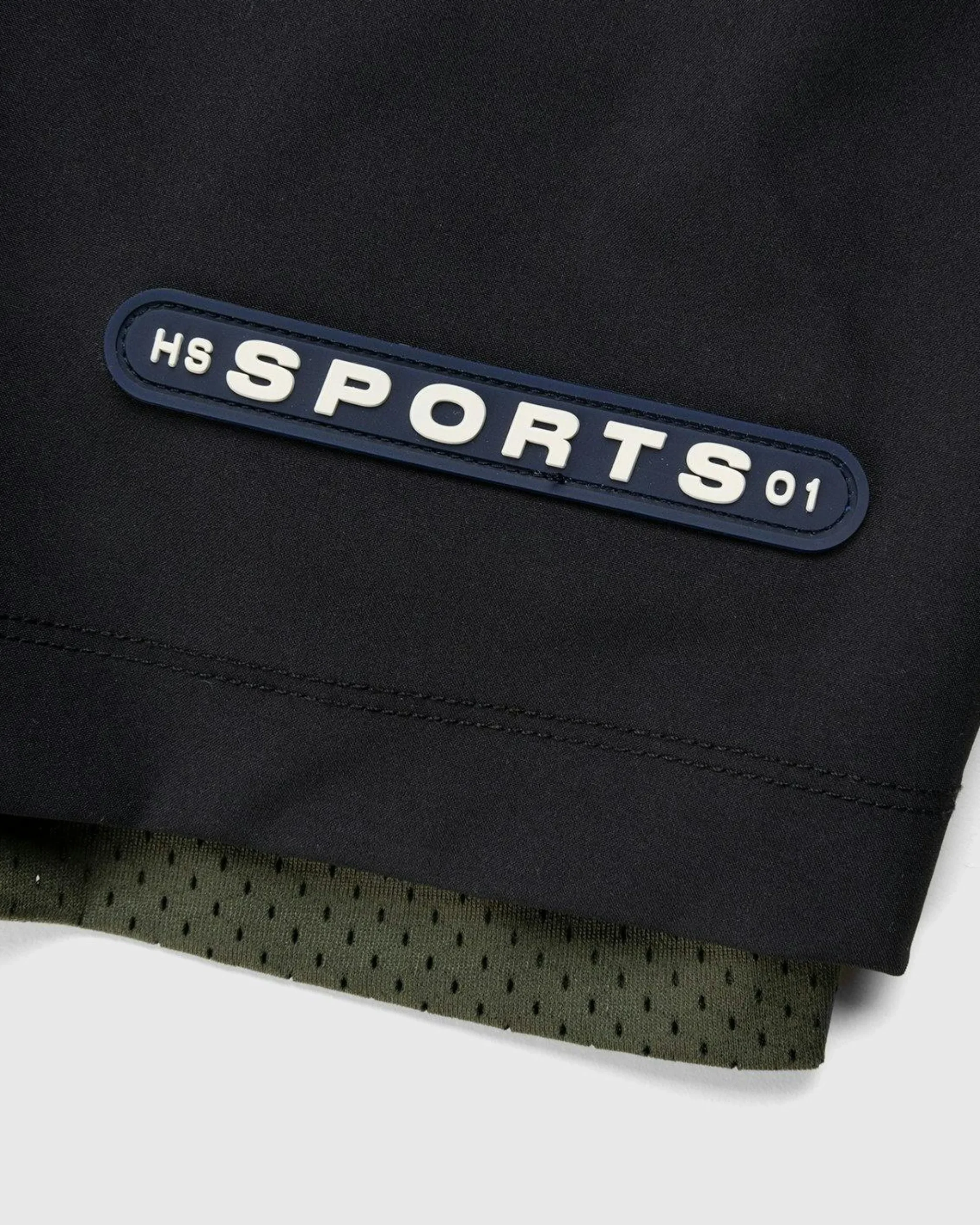 Clearance Highsnobiety HS Sports Reversible Mesh Shorts Black/Khaki green