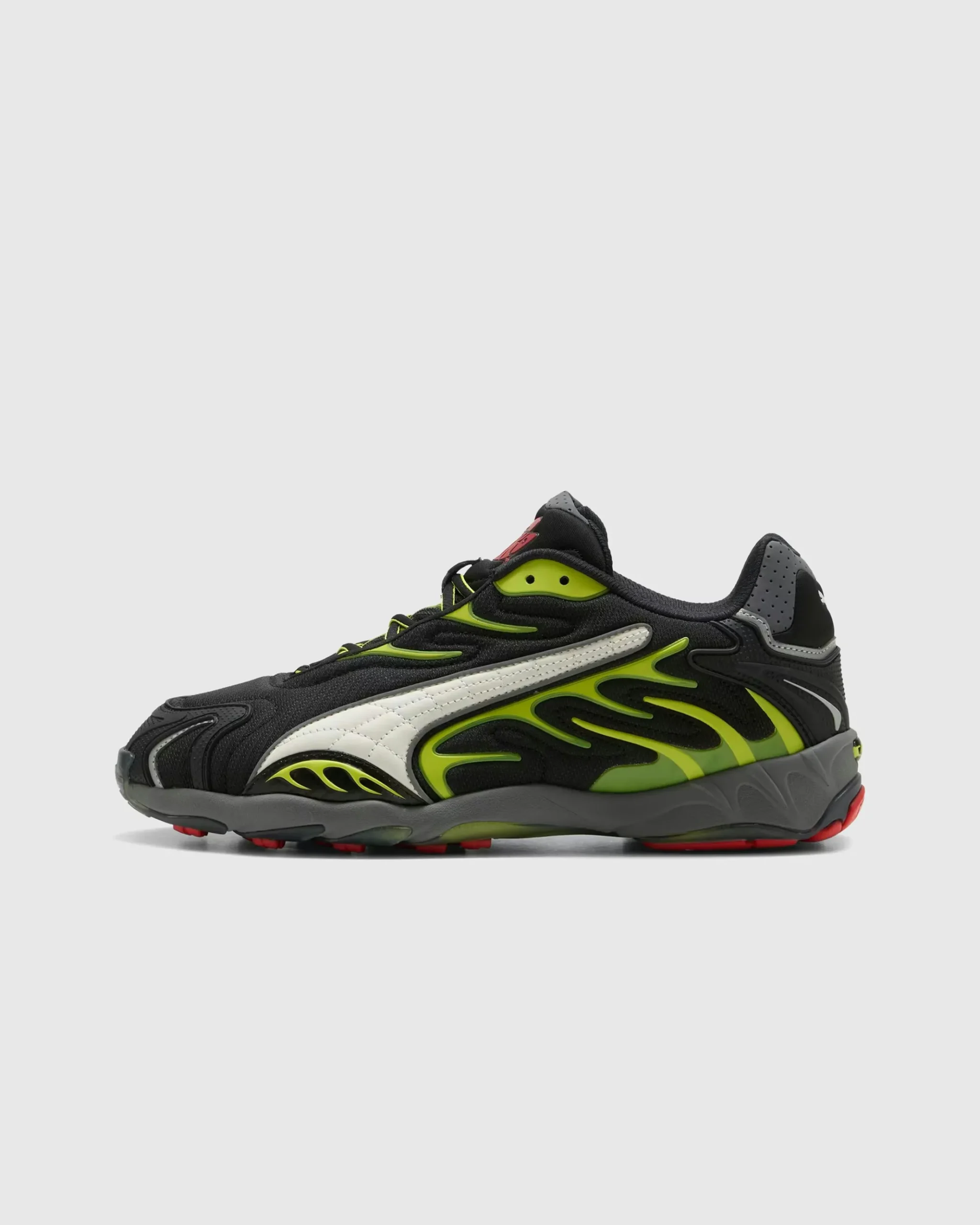 Hot Puma Inhale Distressed Black-Warm White-Lime Pow pumablack-warmwhite-limepow