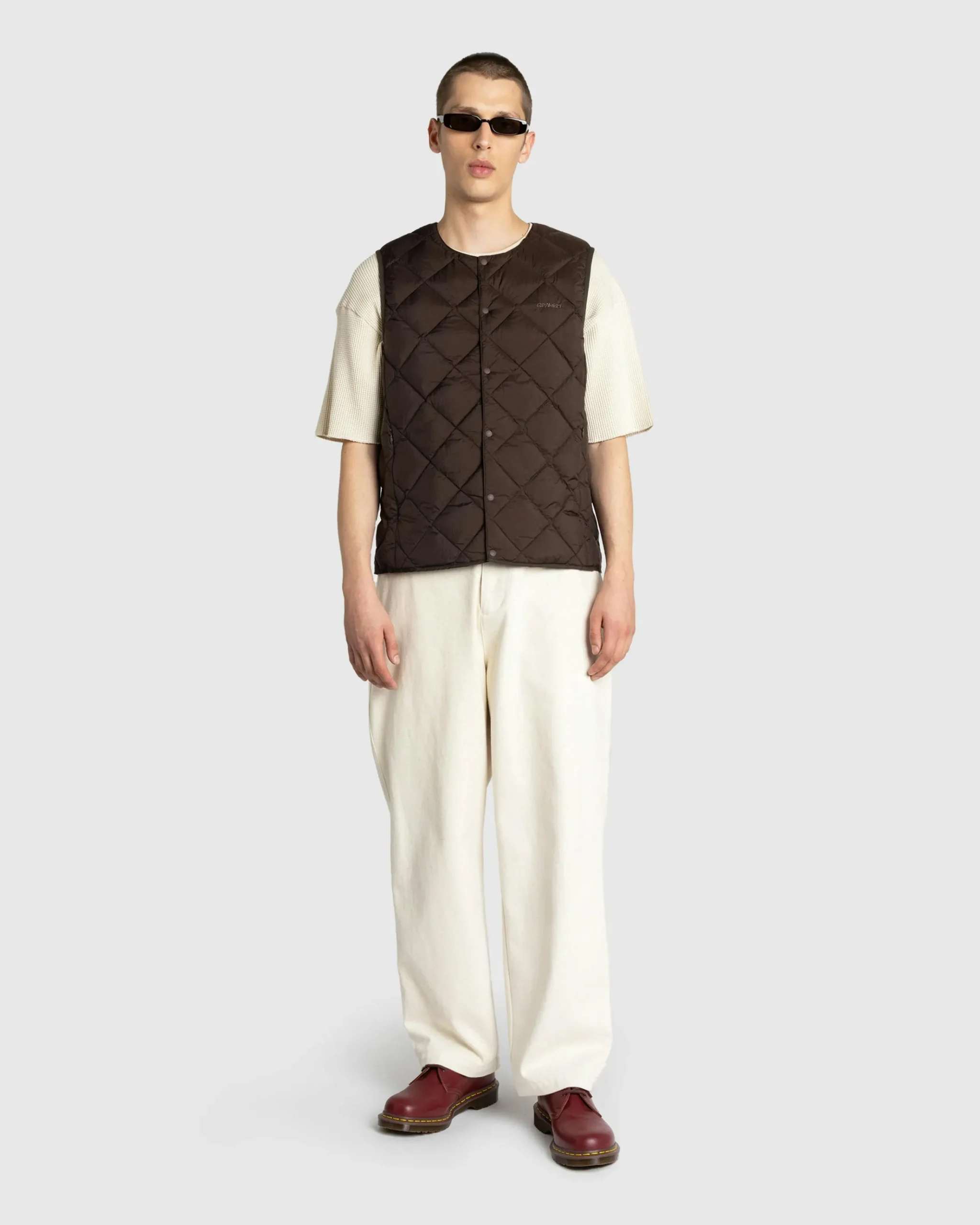 Hot Gramicci Inner Down Vest Dark Brown darkbrown