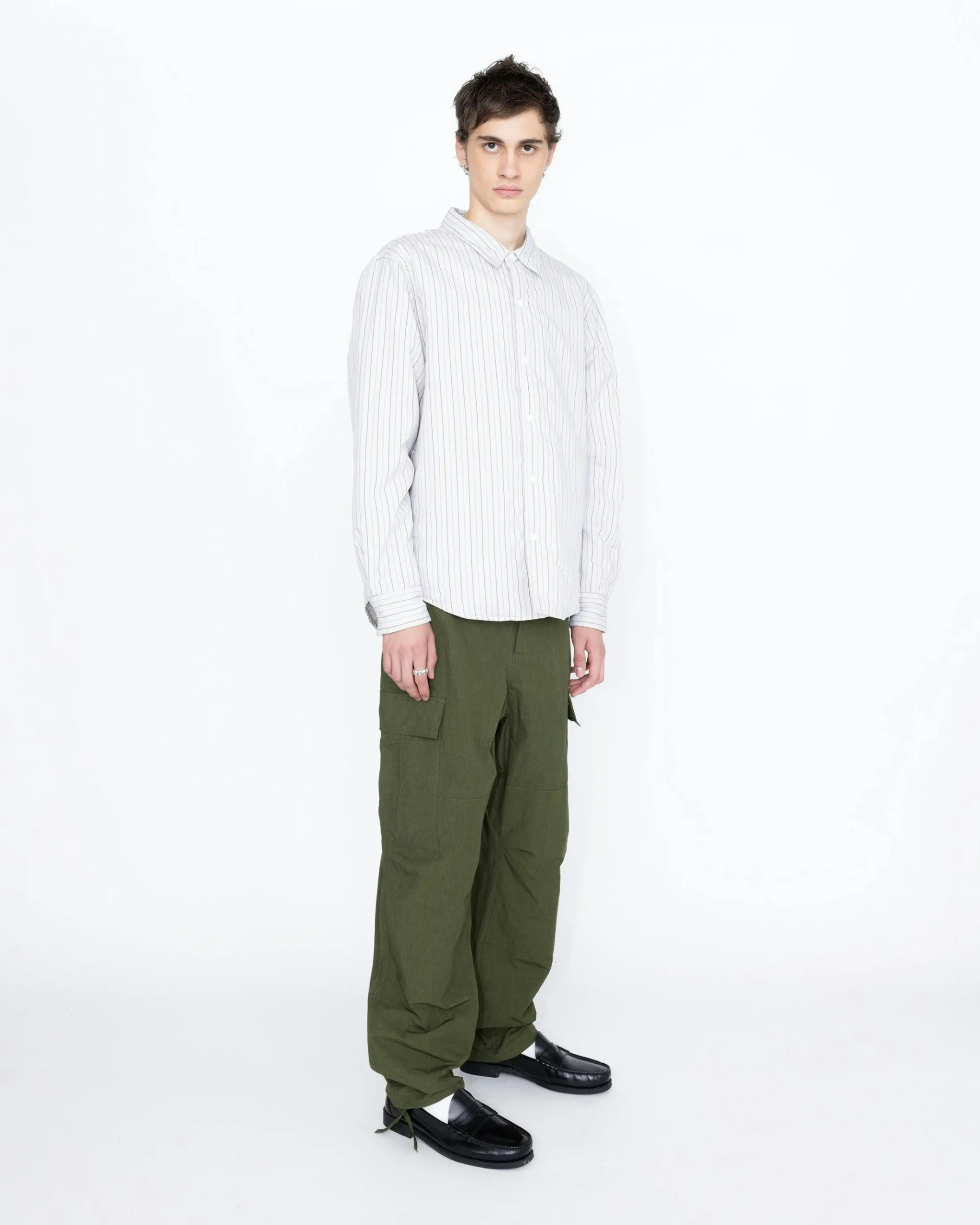 Best Highsnobiety HS05 Insulated Shirt Jacket Striped stripes