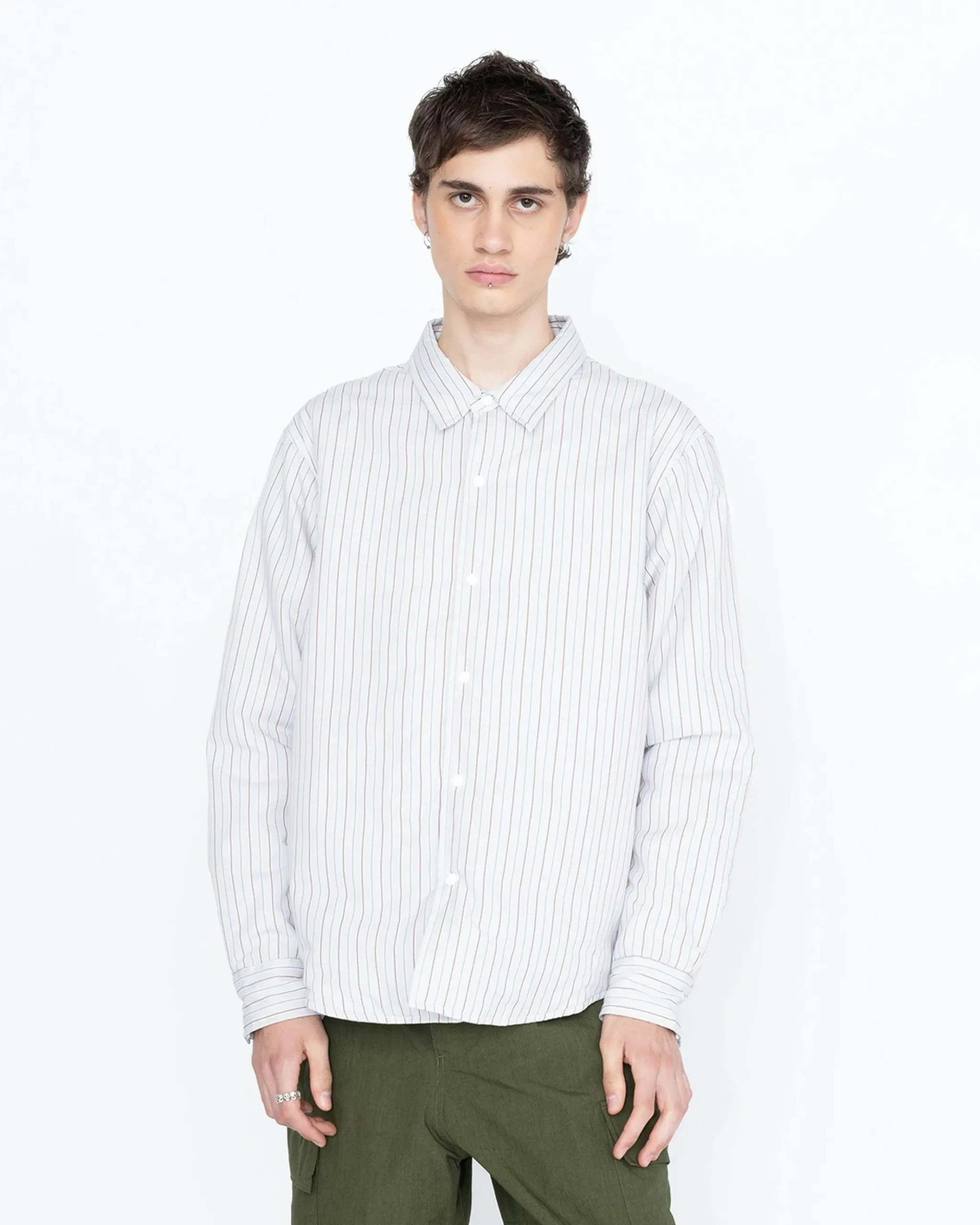 Best Highsnobiety HS05 Insulated Shirt Jacket Striped stripes