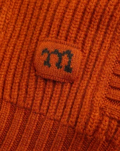 Outlet Meta Campania Collective Jackson Shawl Collar Chunky Cashmere Cardigan Rust Brown rustbrown