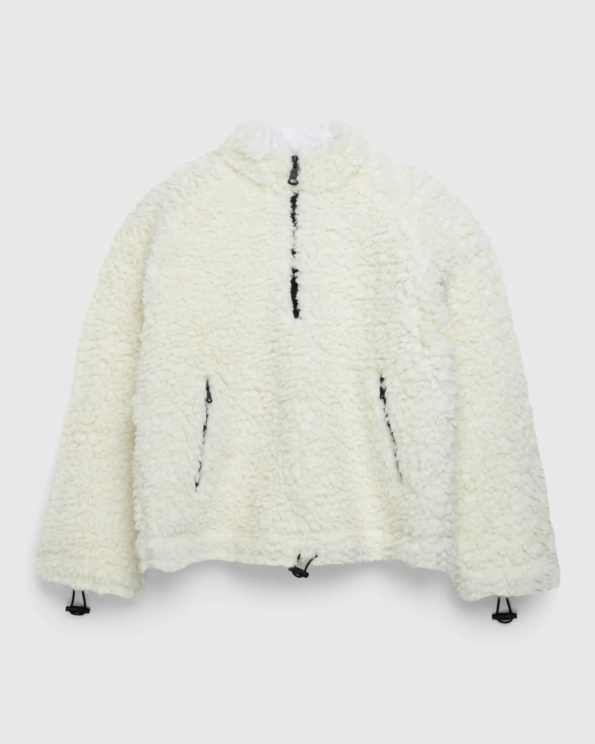 Cheap Meta Campania Collective Jason Shearling Quarter-Zip Natural White naturalwhite