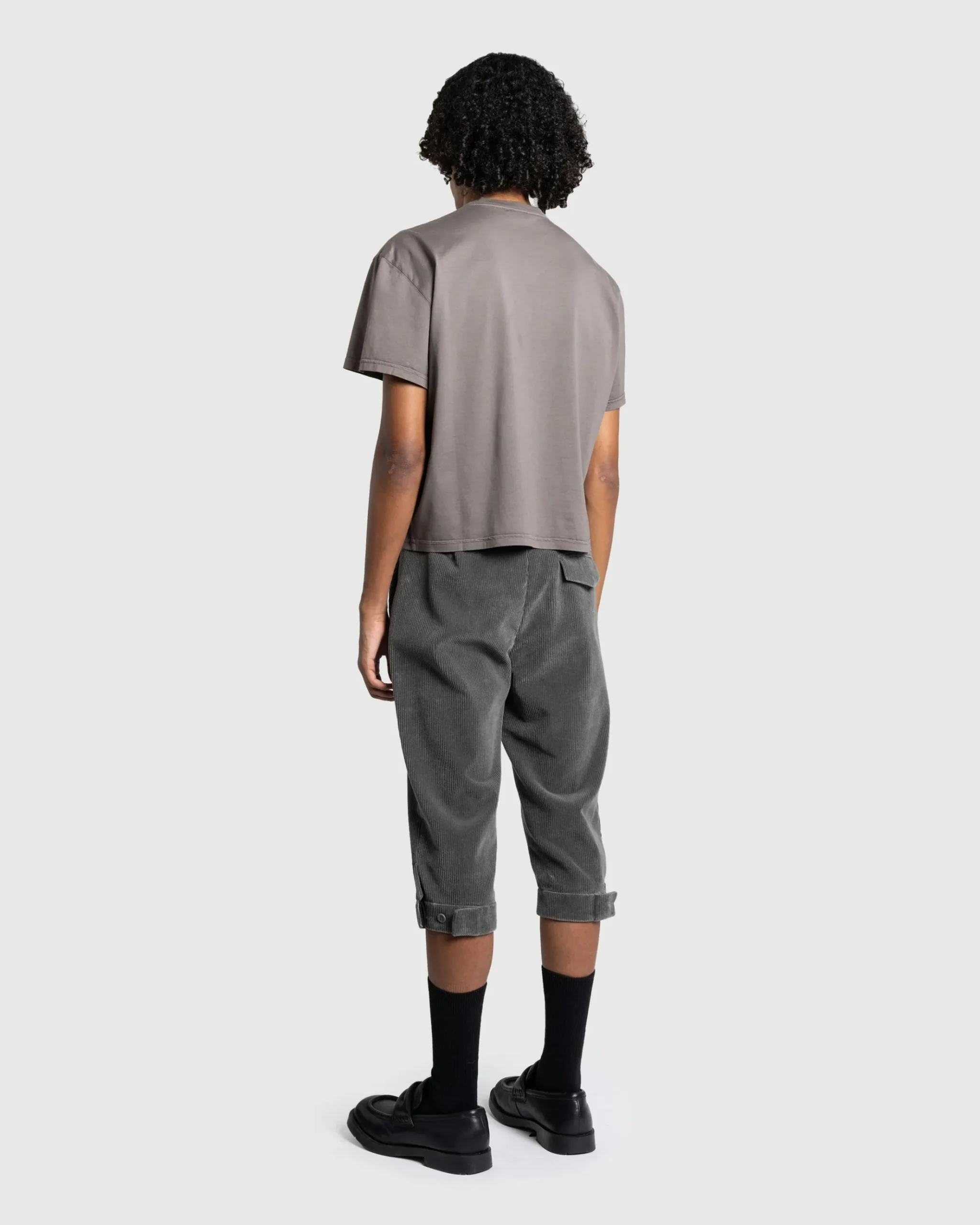 Discount Rier Jersey Cotton V-Neck T-Shirt Castlerock brown