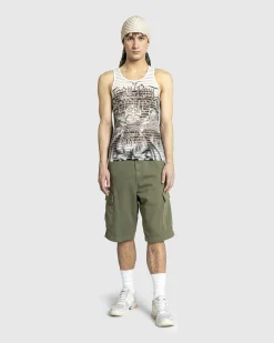 Clearance Jean Paul Gaultier Jersey Tank Top Printed Diablo white/black