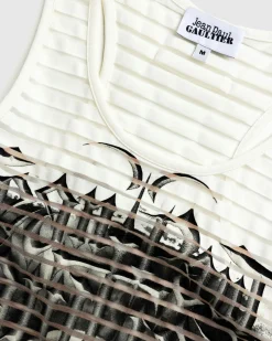Clearance Jean Paul Gaultier Jersey Tank Top Printed Diablo white/black