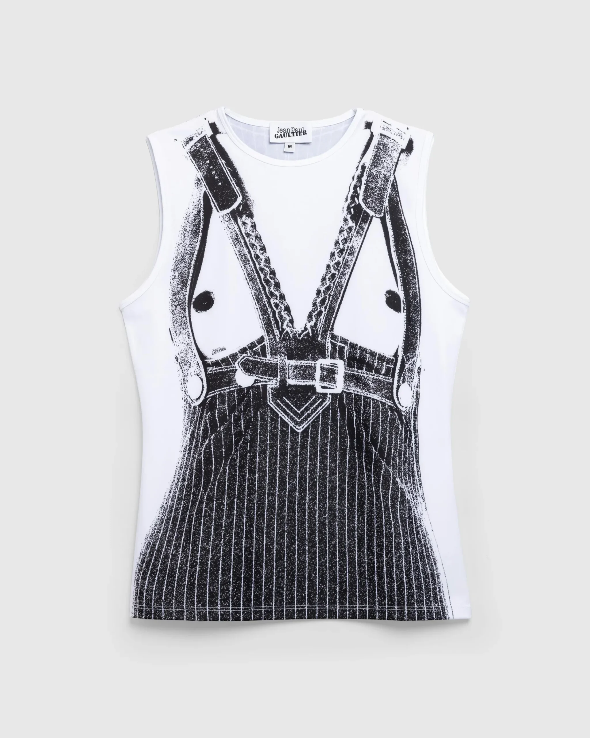 Online Jean Paul Gaultier Jersey Tank Top Printed Madonna Trompe L'Œil white/black