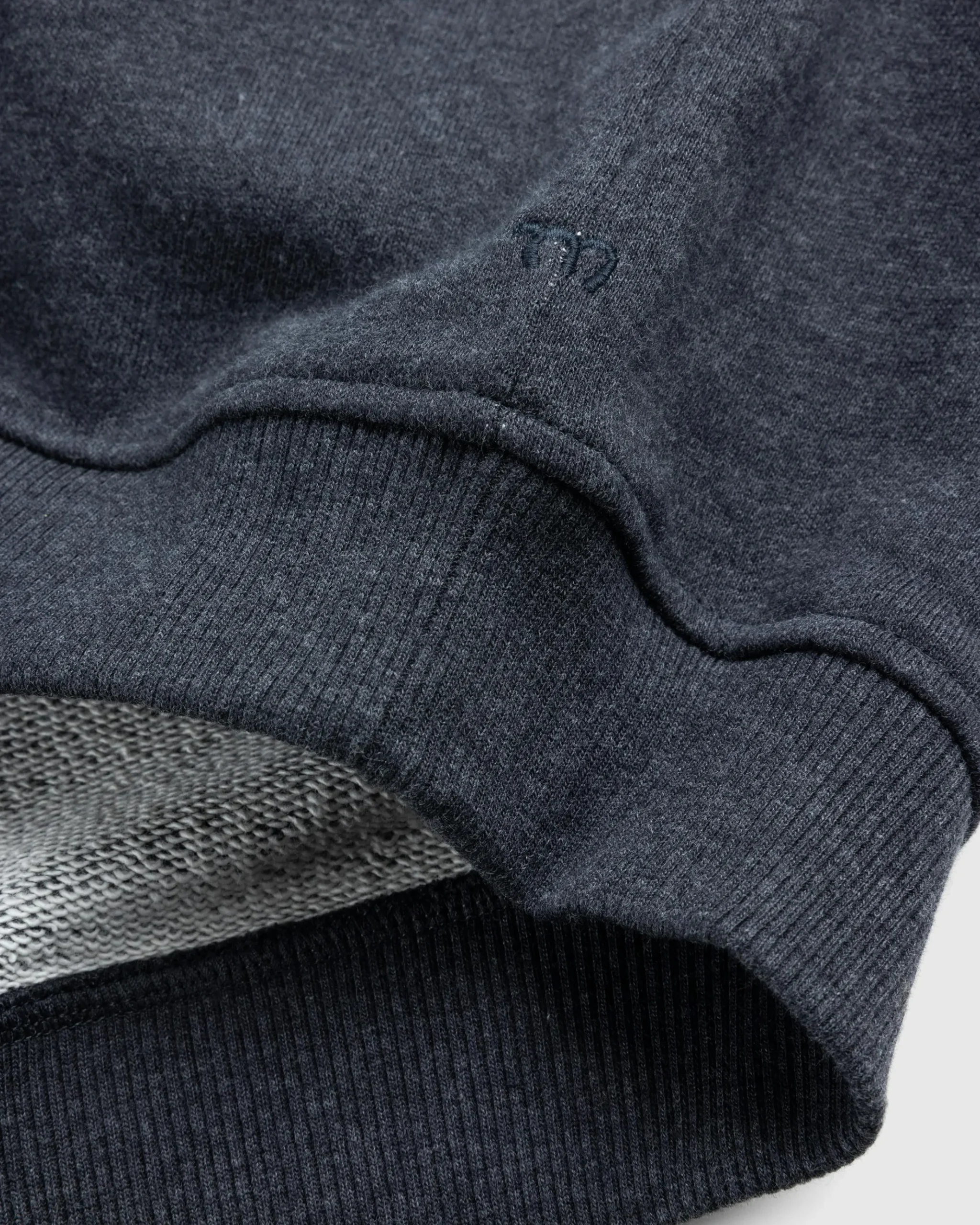Hot Meta Campania Collective Joseph Jersey Cotton Hoodie Dark Chocolate Melange darkcharcoalmelange