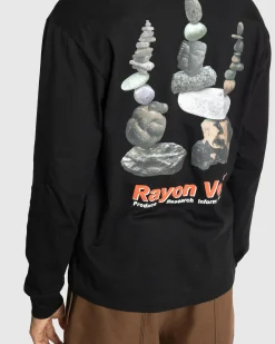 Store Rayon Vert Kern Long-Sleeve T-Shirt Golgotha Black golgothablack