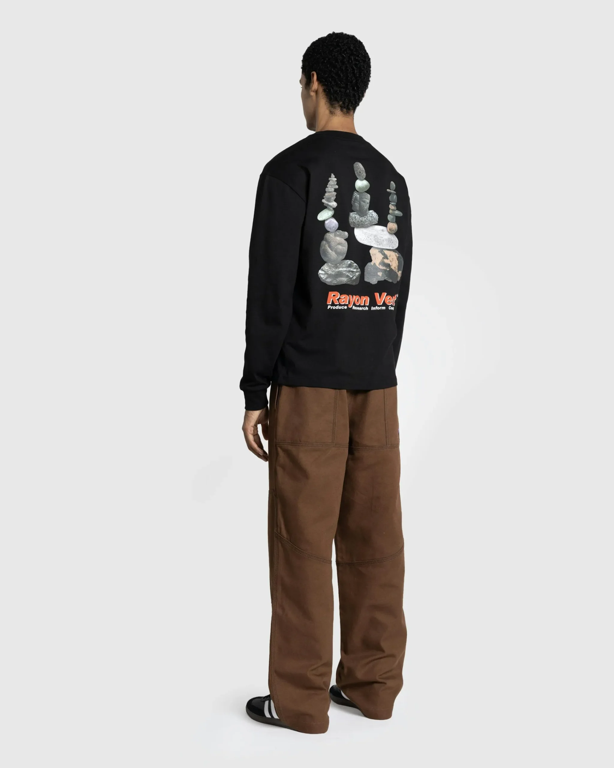 Store Rayon Vert Kern Long-Sleeve T-Shirt Golgotha Black golgothablack