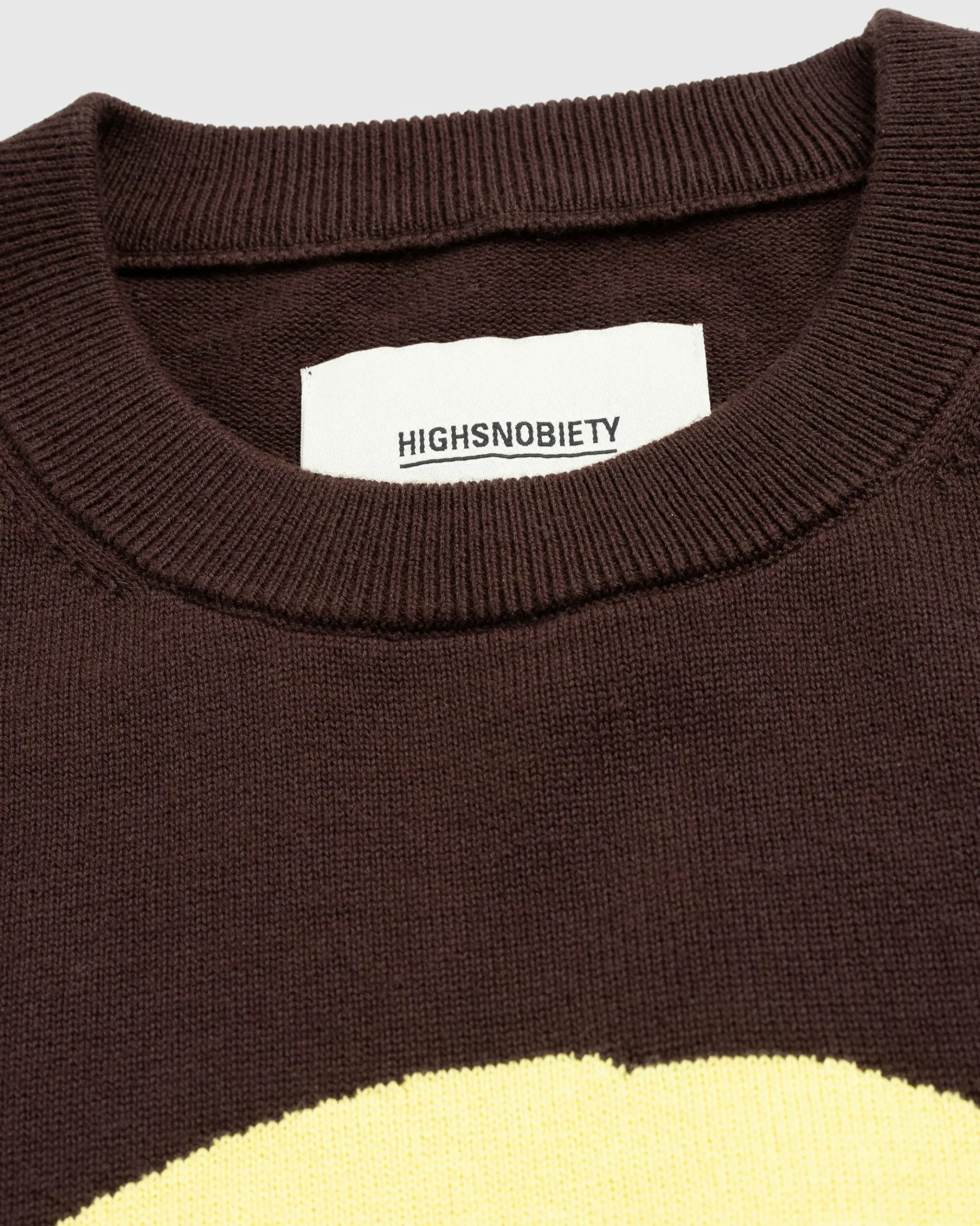 Outlet Highsnobiety Knit Crewneck Brown black