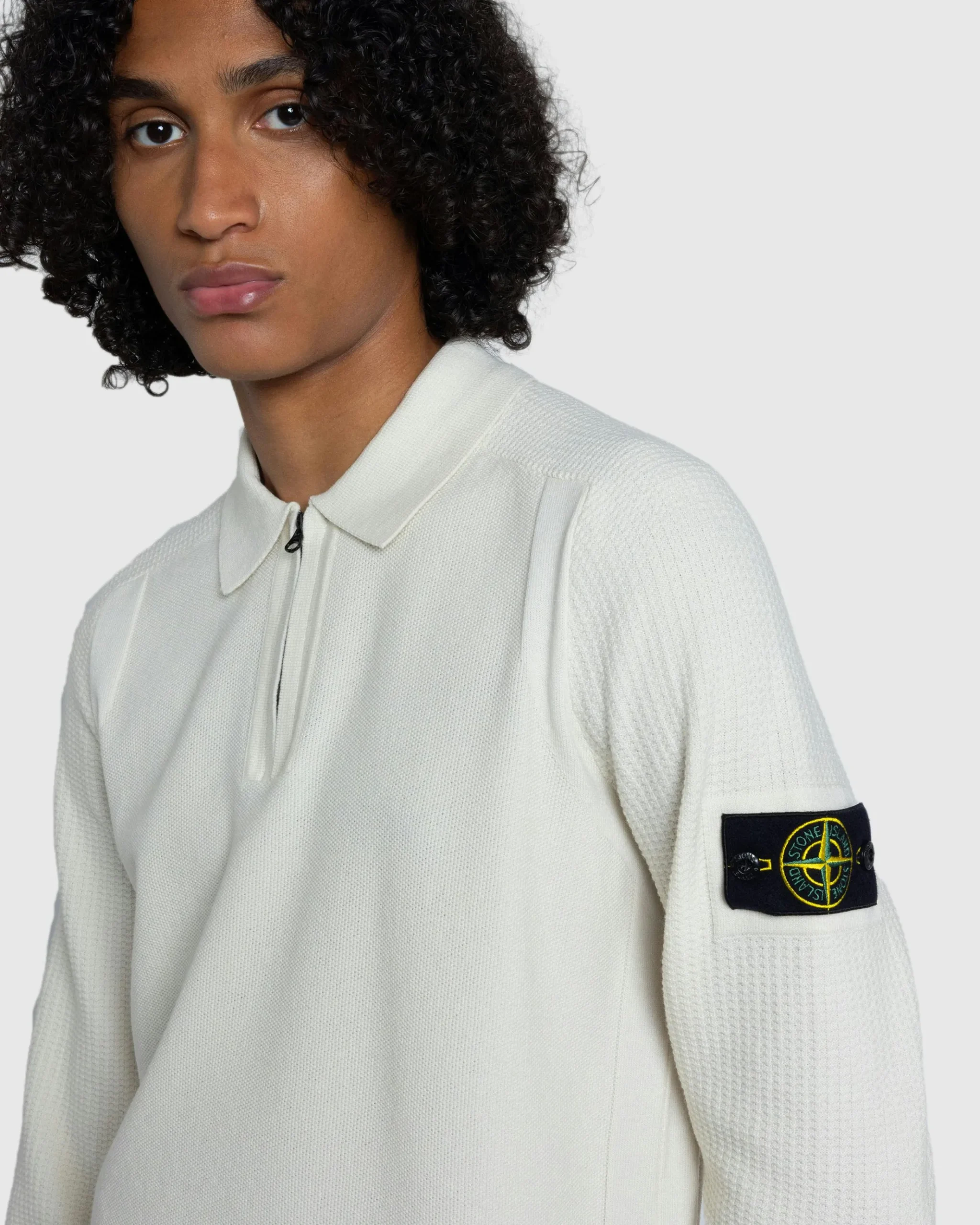 Best Stone Island Knit Polo plaster