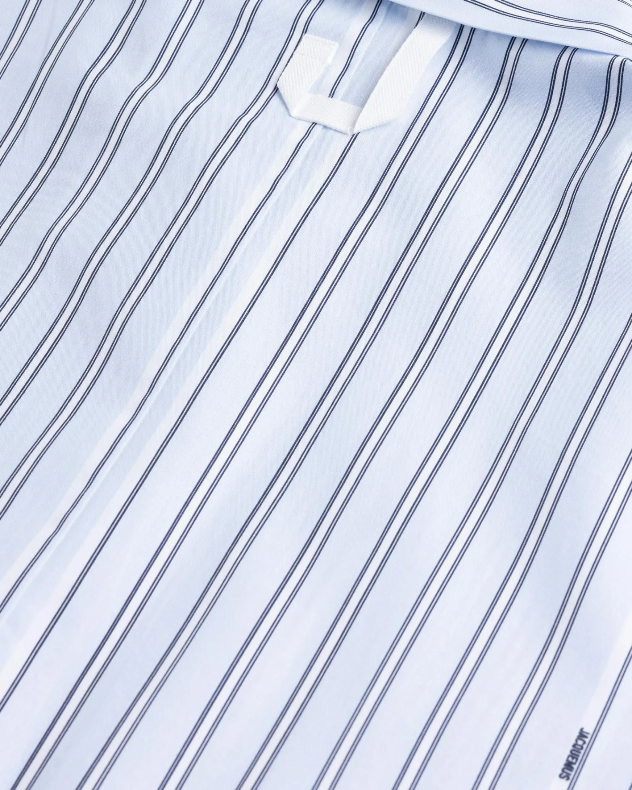 Store JACQUEMUS La Chemise Manches Courte Print Blue Stripe printbluestripe