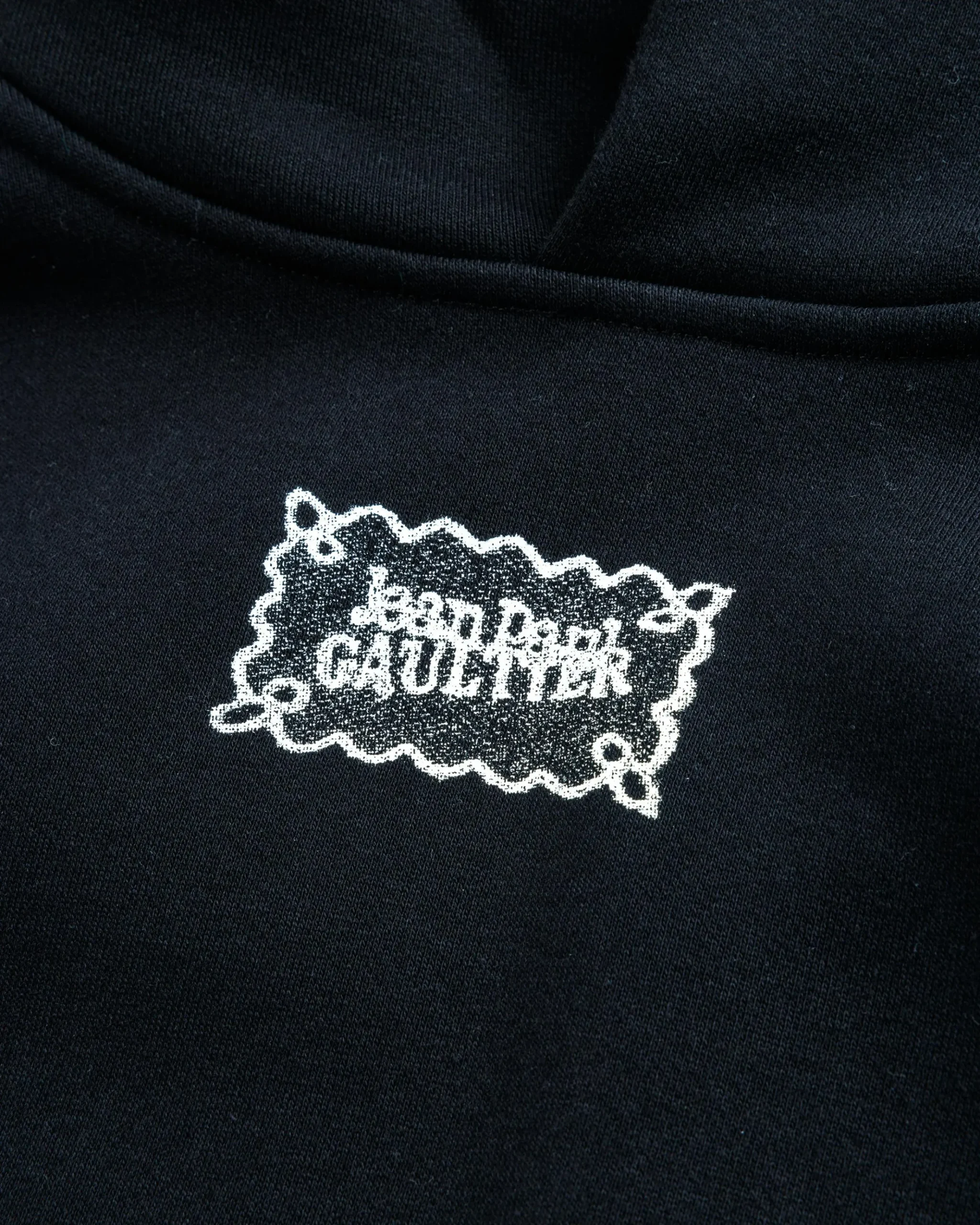 Flash Sale Jean Paul Gaultier Lace Label Hoodie black/white