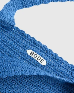 Hot Bode Laurel Crochet Tote blue