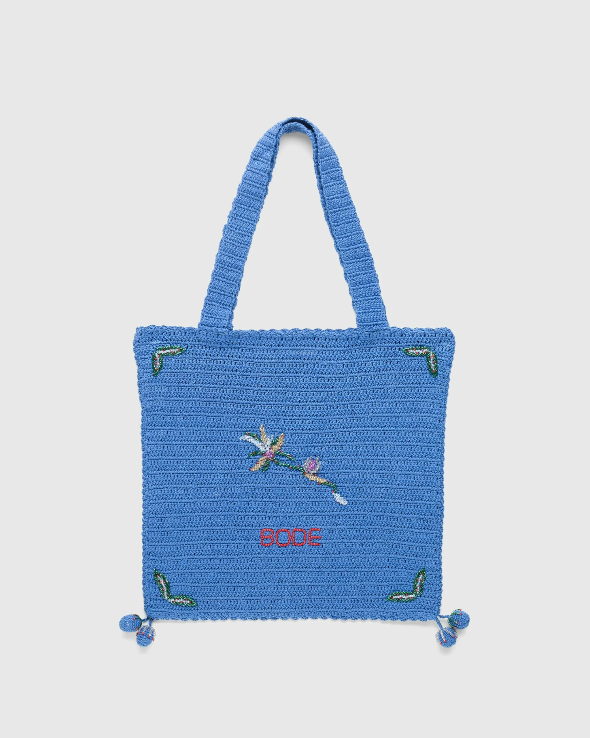 Hot Bode Laurel Crochet Tote blue