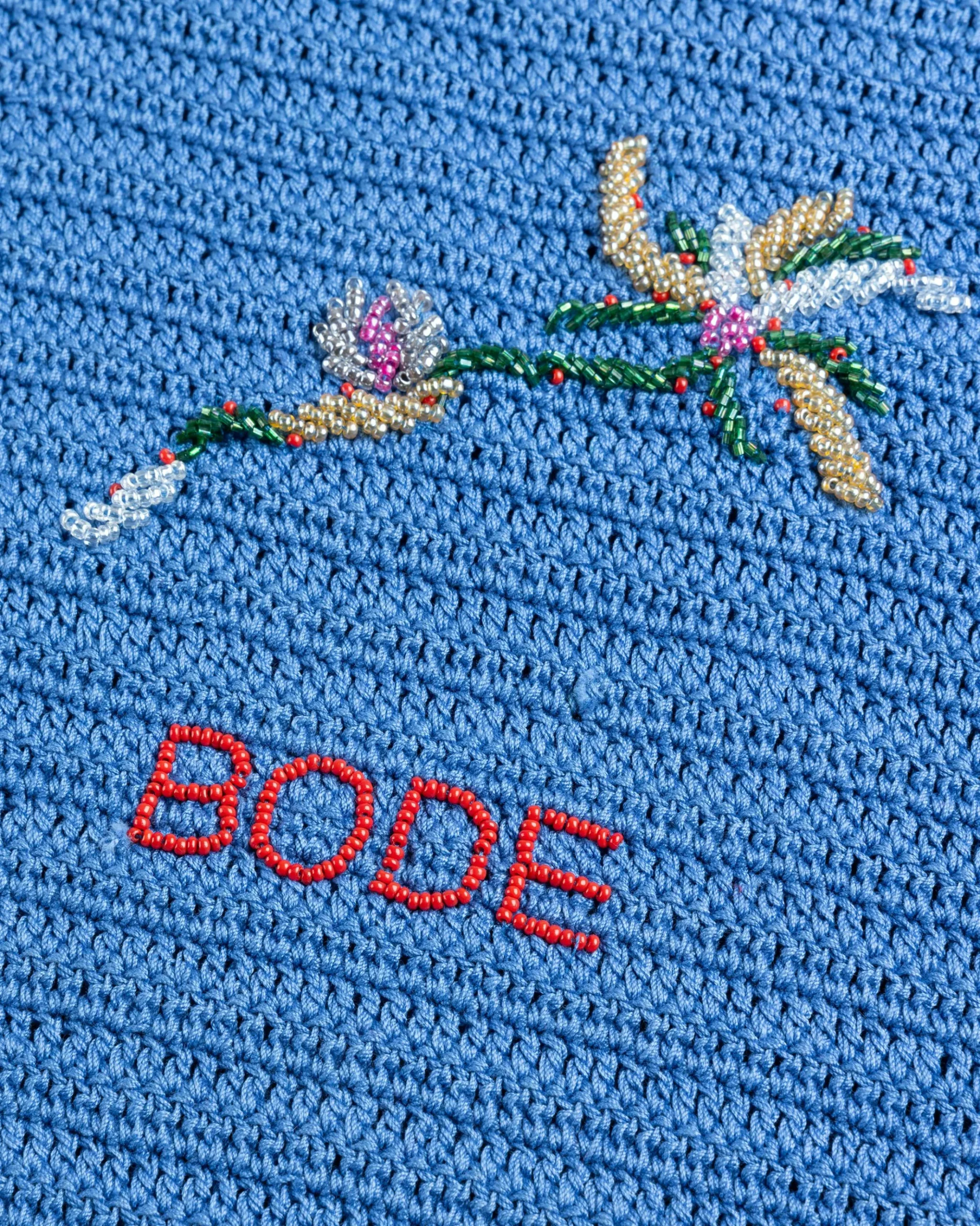 Hot Bode Laurel Crochet Tote blue