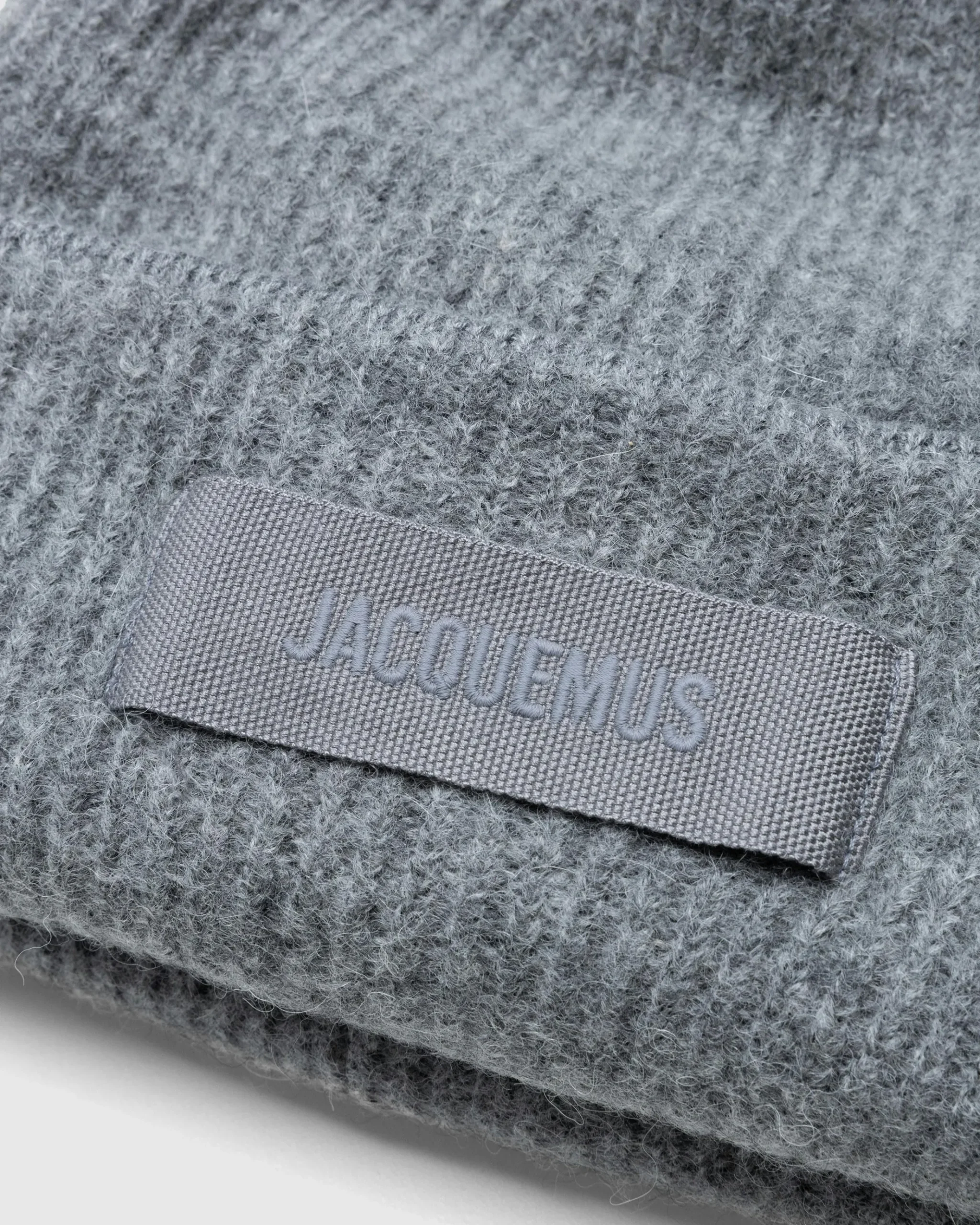 Store JACQUEMUS Le Bonnet Grosgrain Dark Grey darkgrey
