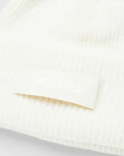 Hot JACQUEMUS Le Bonnet Grosgrain off-white