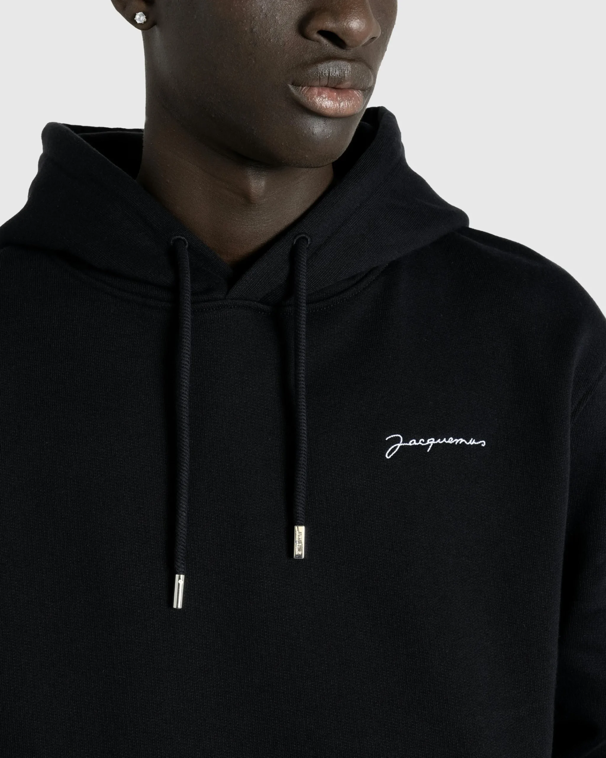 Cheap JACQUEMUS Le Sweatshirt Brodé black