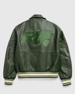 Cheap RUF Leather Bomber green