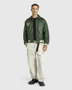 Cheap RUF Leather Bomber green