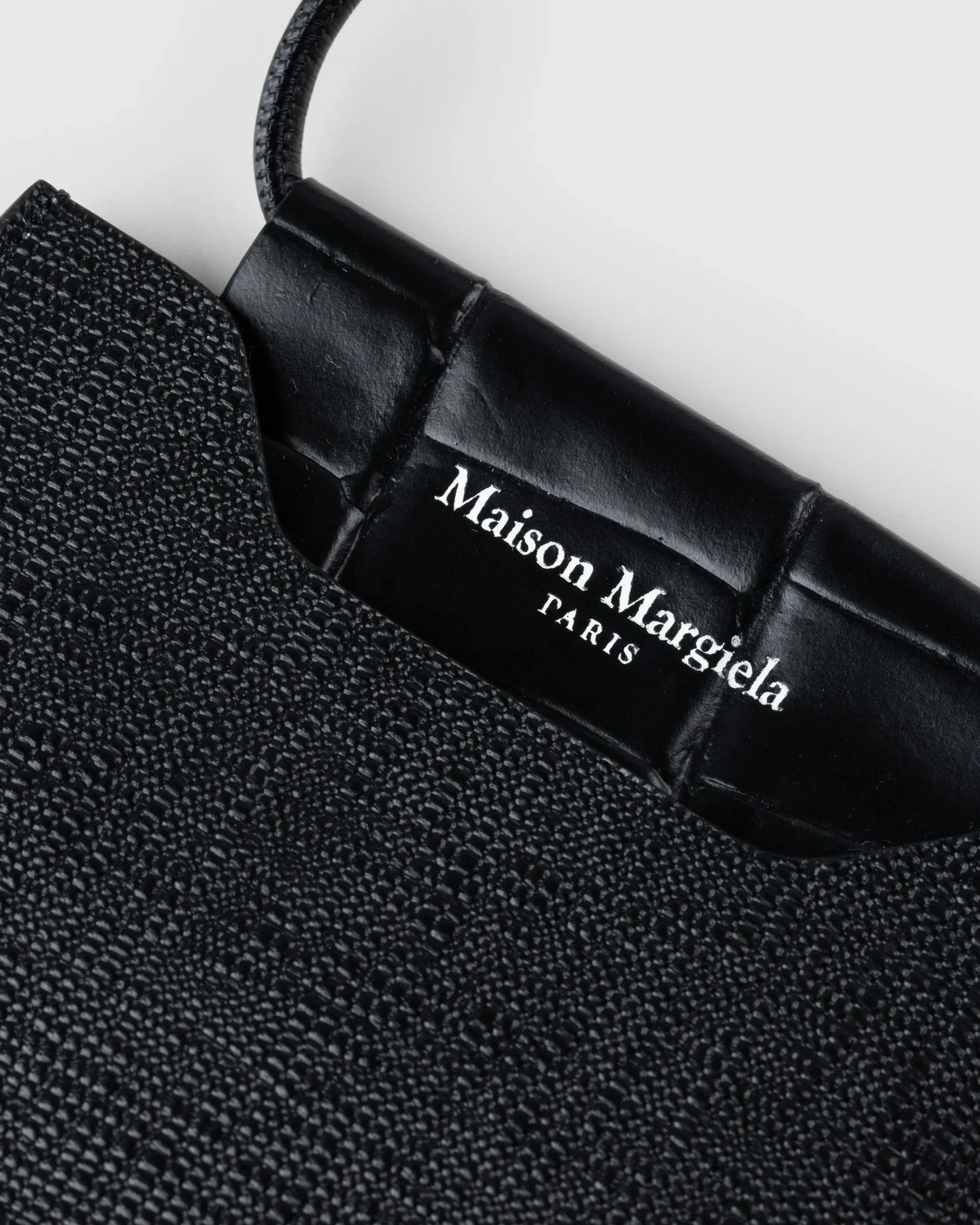 New Maison Margiela Leather Pouch Black shadesofwhiterecut