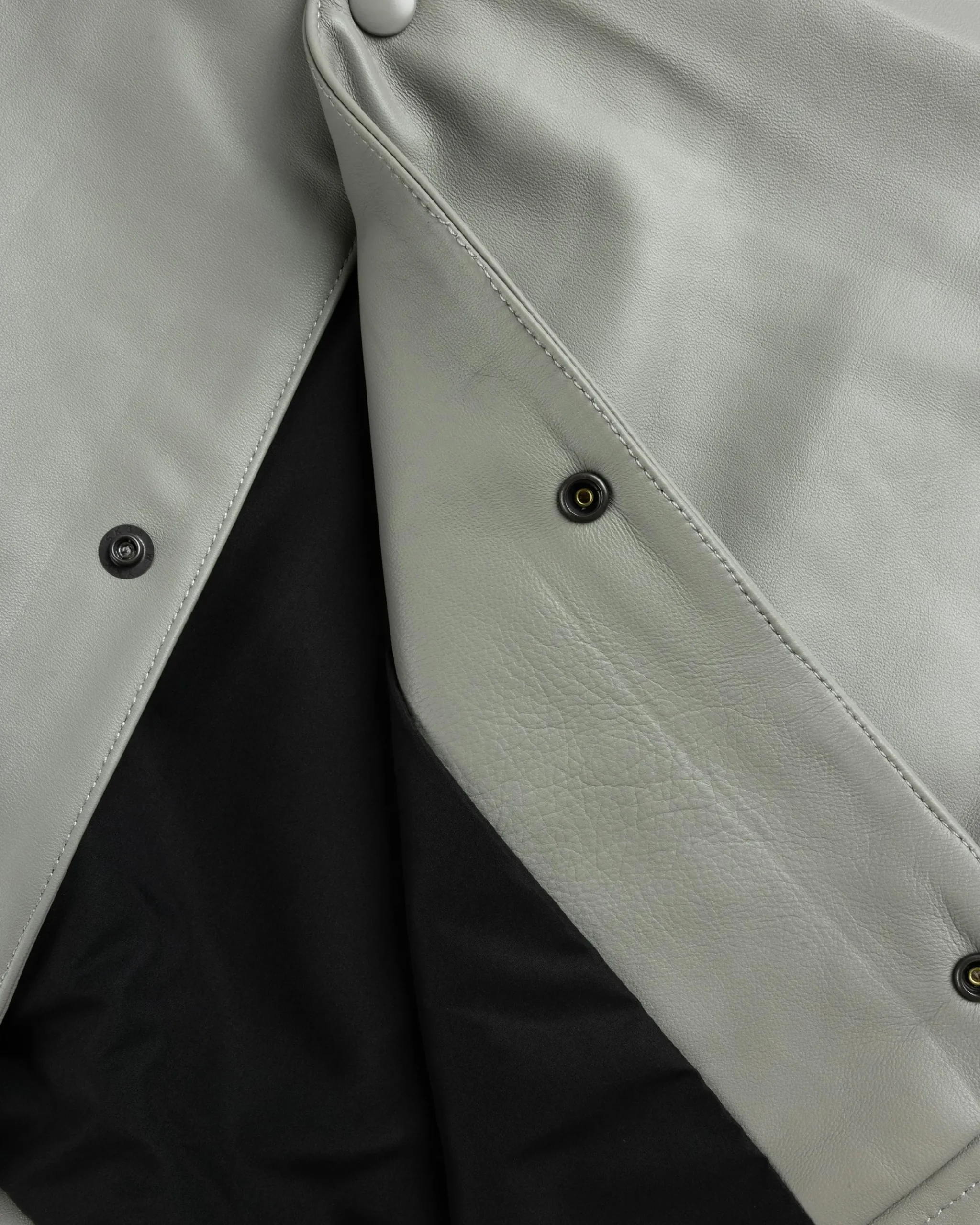 Best Sale Highsnobiety HS05 Leather Shirt Jacket Beige unavailable