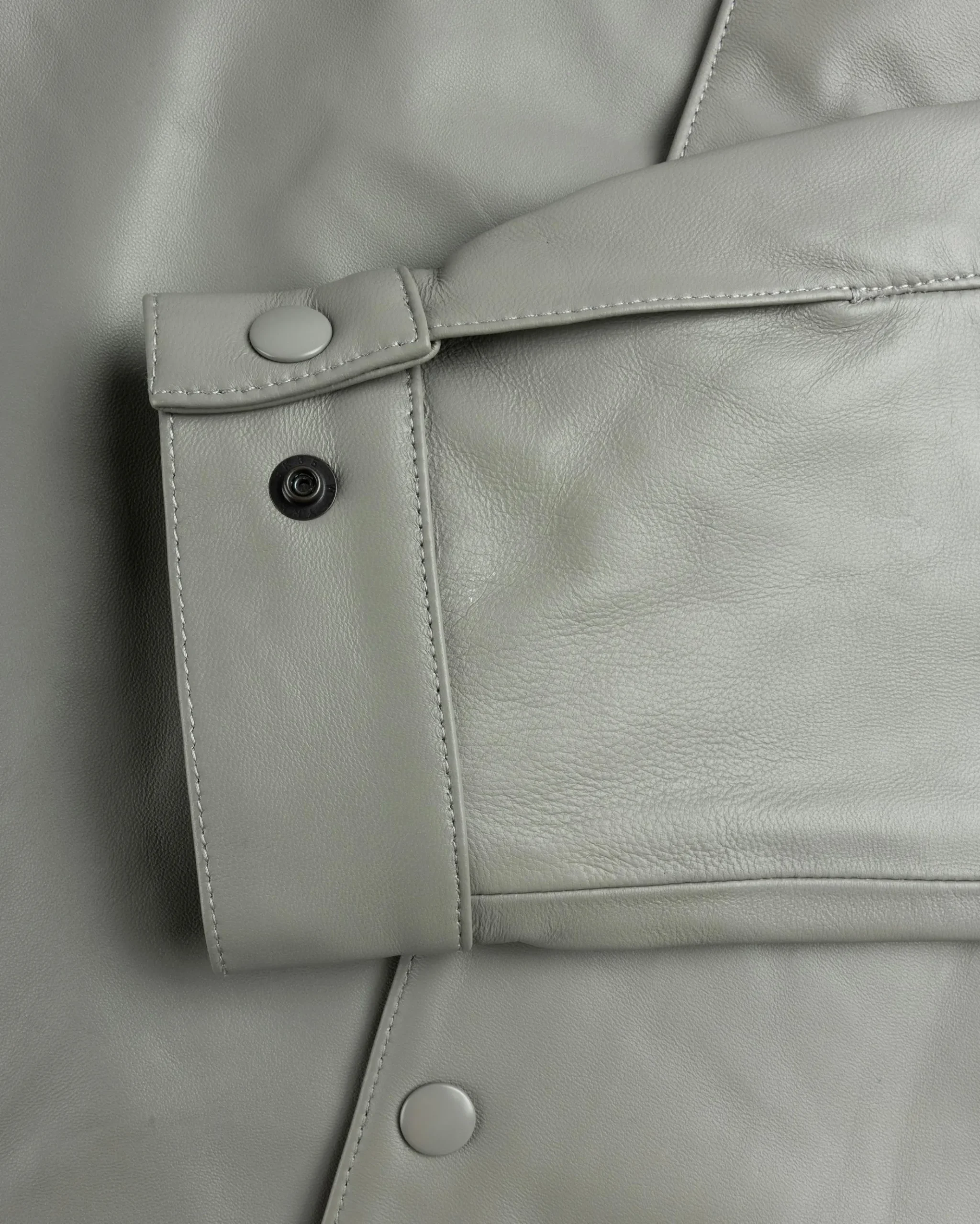 Best Sale Highsnobiety HS05 Leather Shirt Jacket Beige unavailable