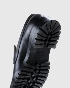 Online Maison Margiela Leather Tabi Mocassin Black black/washed