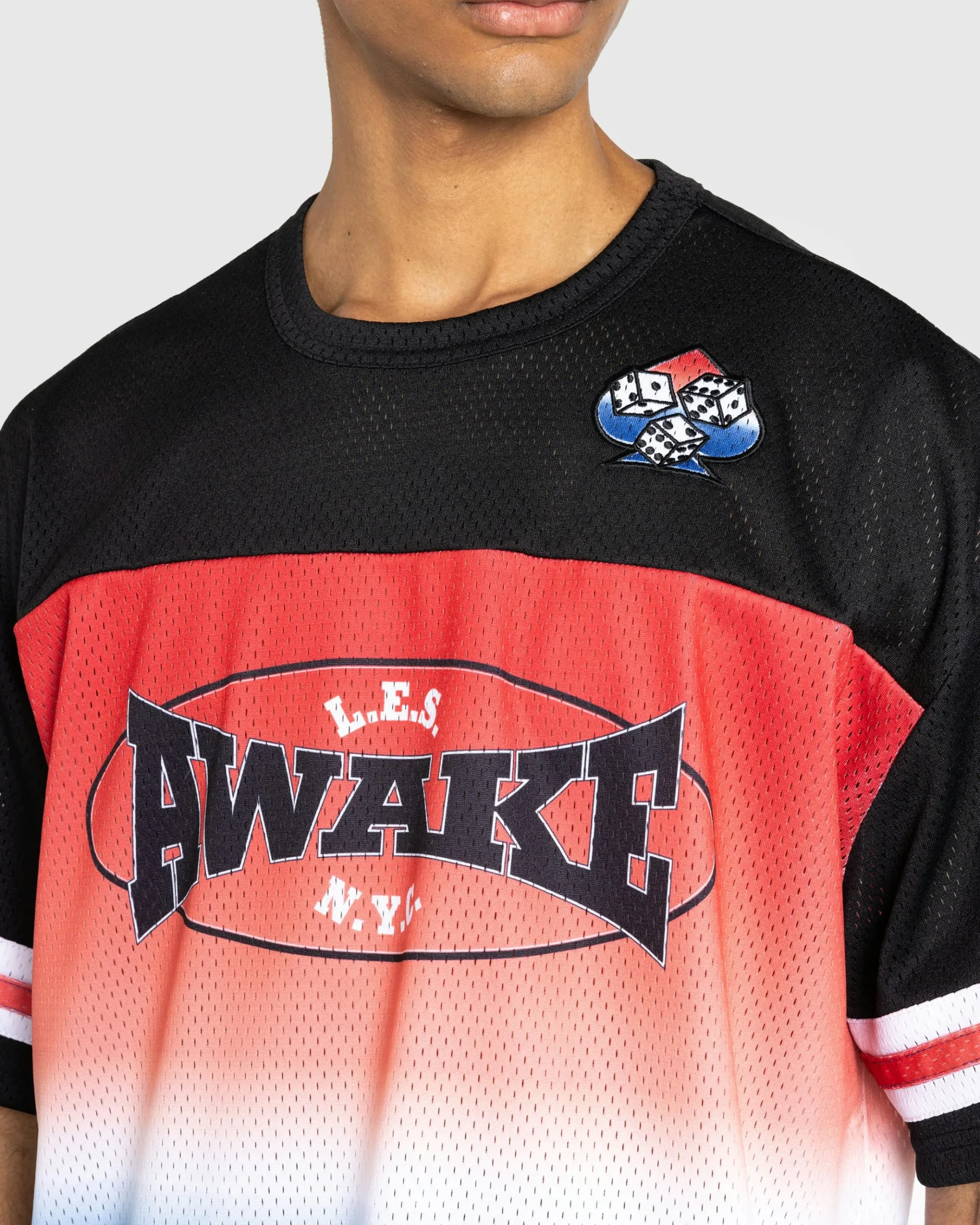 Best Awake NY LES Football Jersey Black/Multi blackmulti