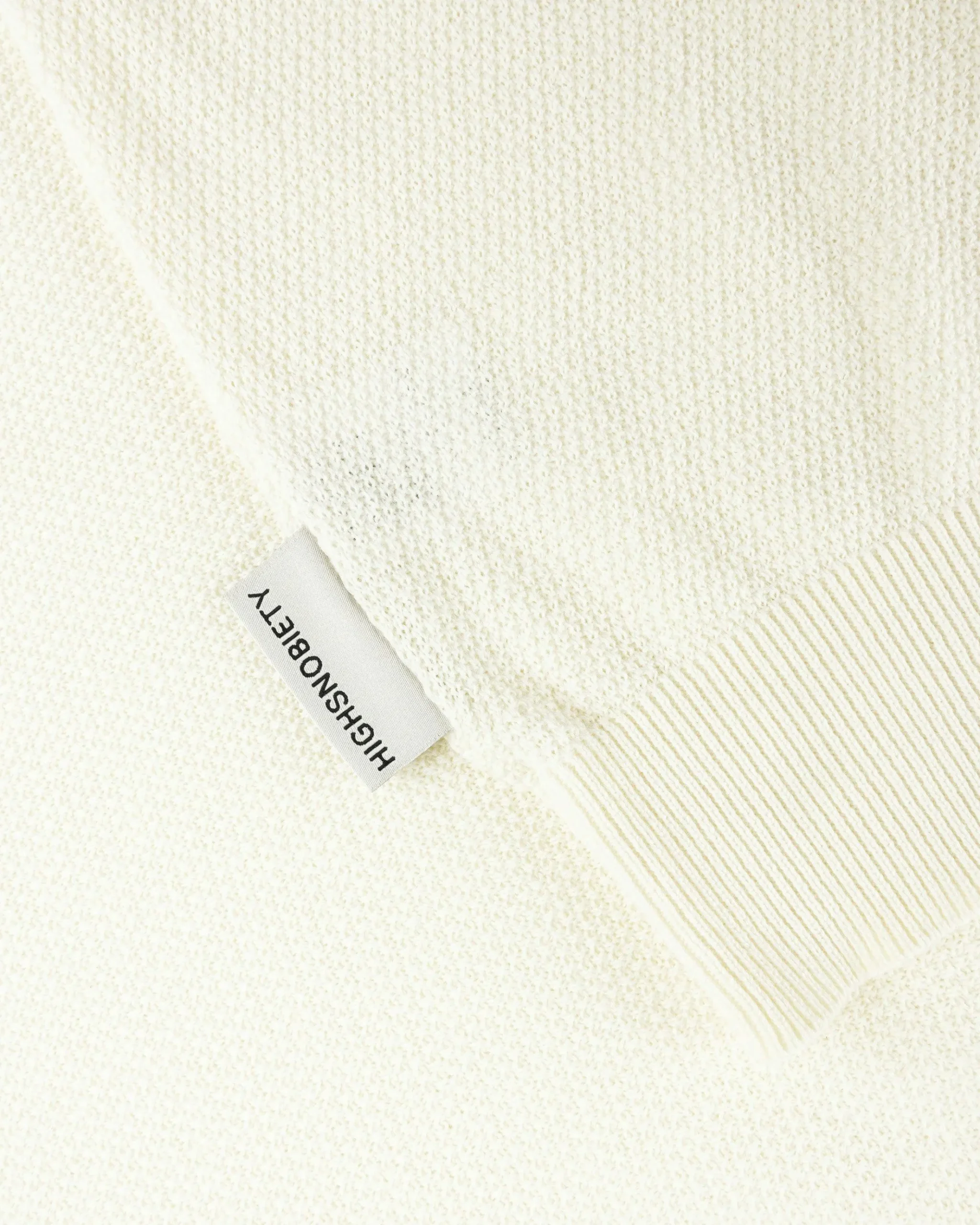 Clearance Highsnobiety HS05 Light Knit Polo eggshell