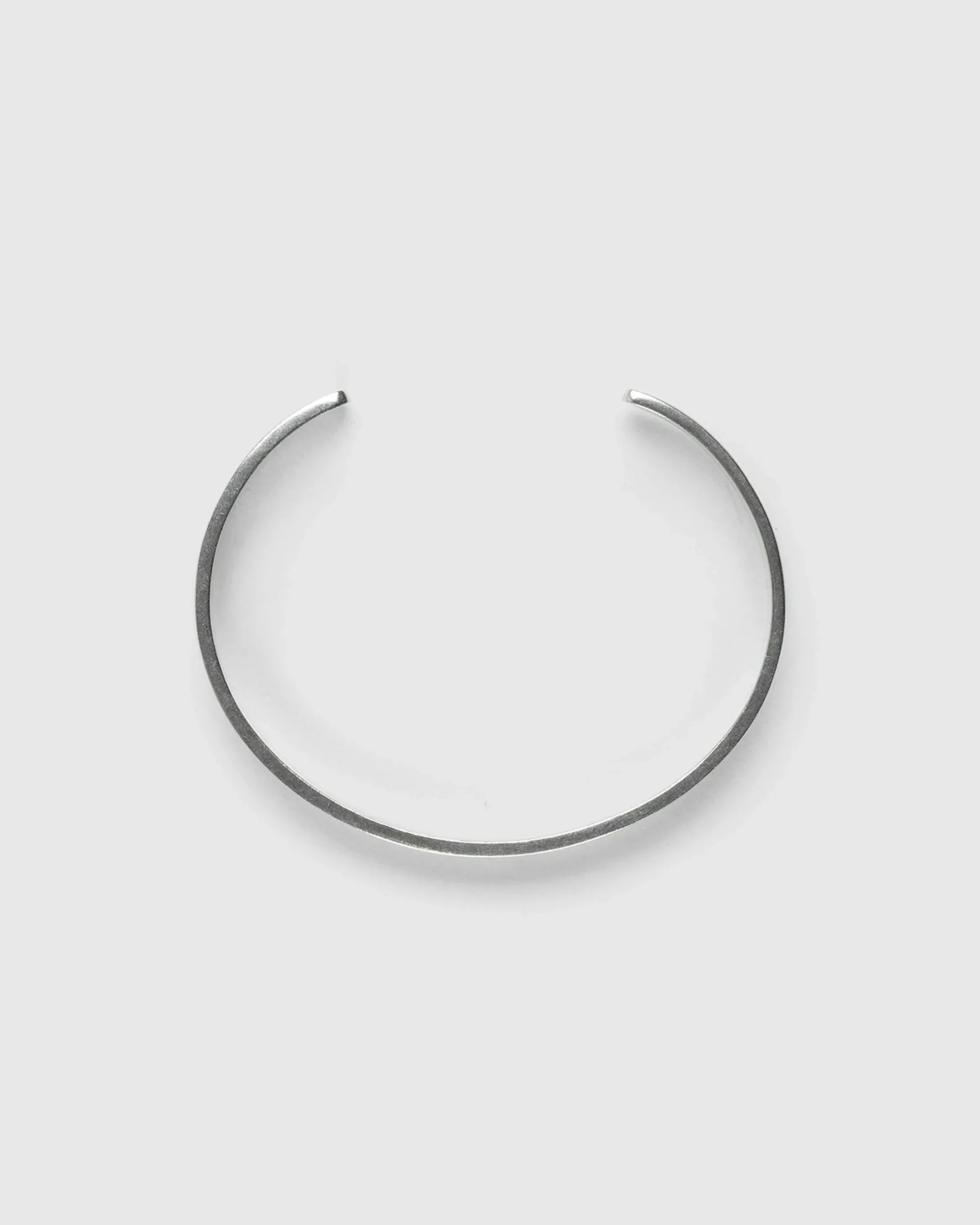 Clearance Maison Margiela Logo Cuff Bracelet Silver palladioburattato