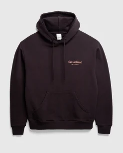 Cheap Sant Ambroeus Logo Hoodie Brown darkbrown
