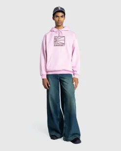 Shop Rassvet Logo Hoodie Knit pink