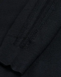 Clearance Y-3 Logo Knit Crew Sweatshirt black