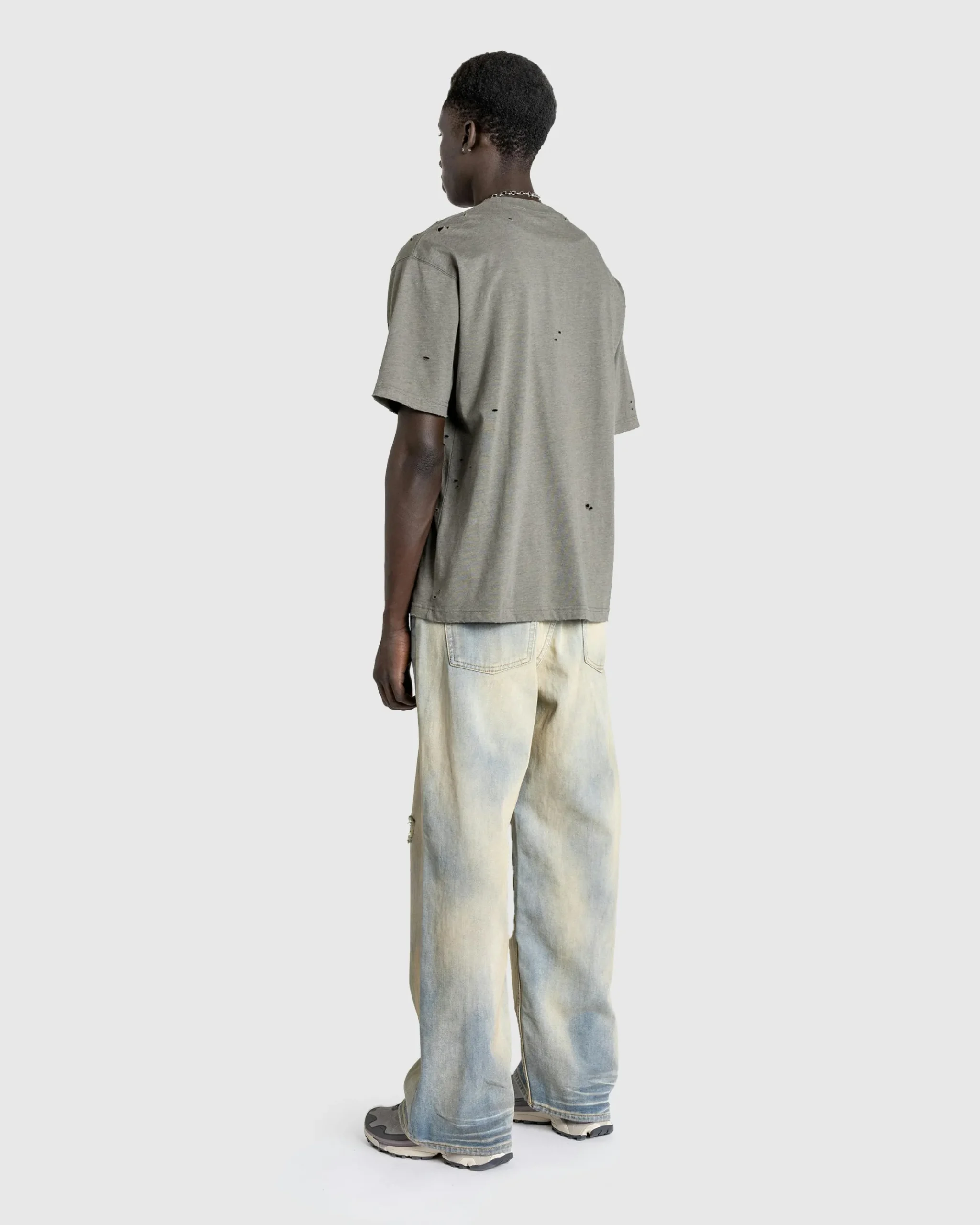 Clearance Acne Studios Logo T-Shirt mossgreen