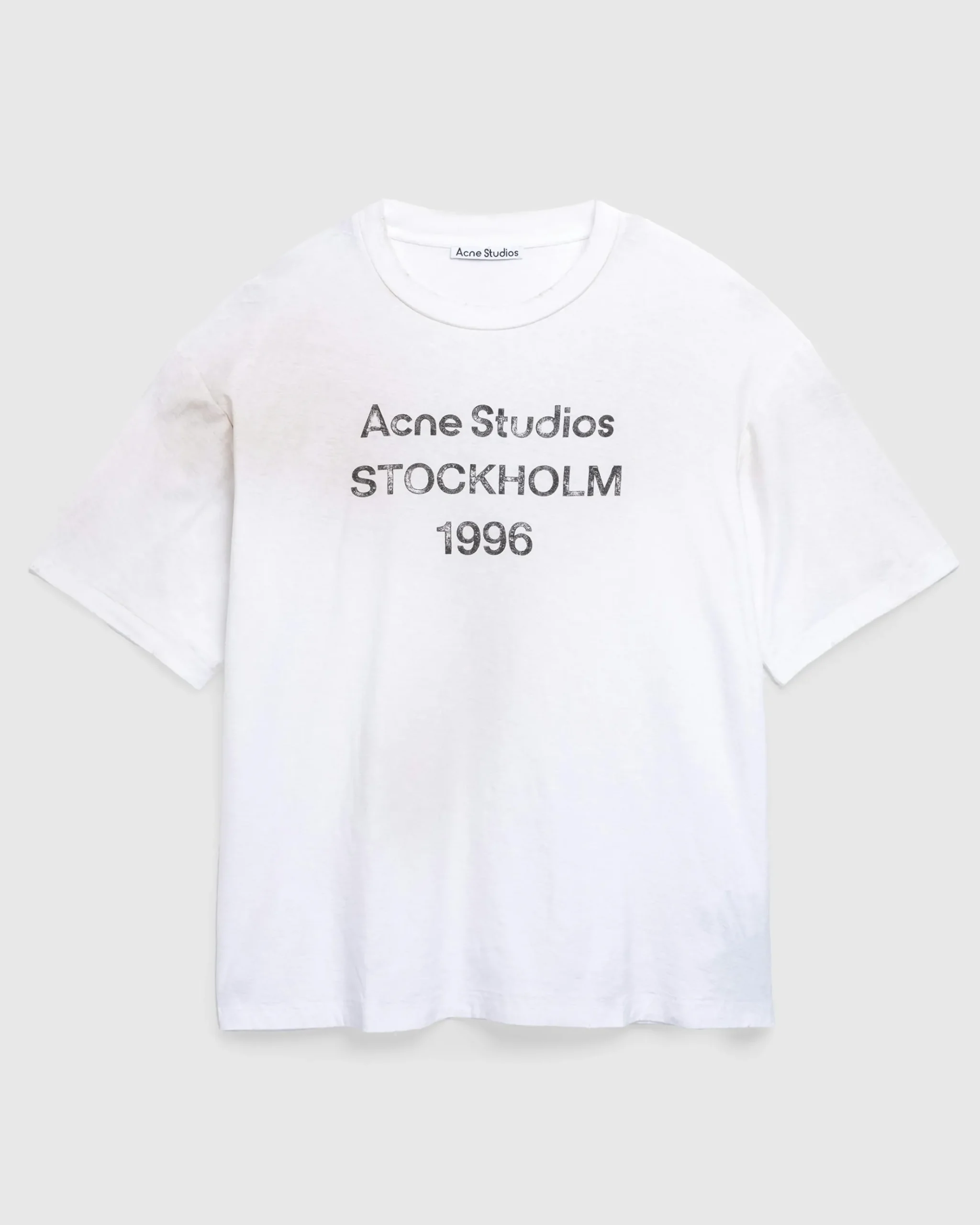 Best Sale Acne Studios Logo T-Shirt dustywhite