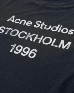 Best Acne Studios Logo T-Shirt black