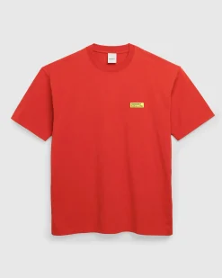 New Highsnobiety Logo T-Shirt Dusty Red dustyred