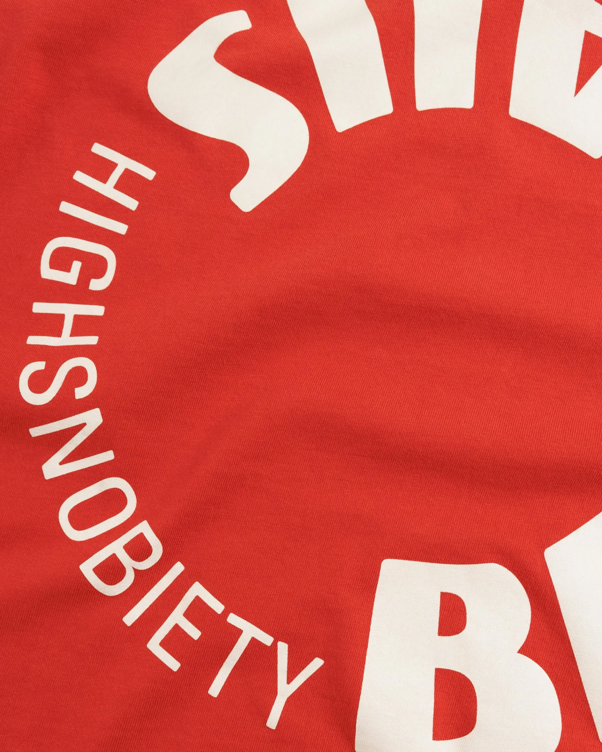 New Highsnobiety Logo T-Shirt Dusty Red dustyred