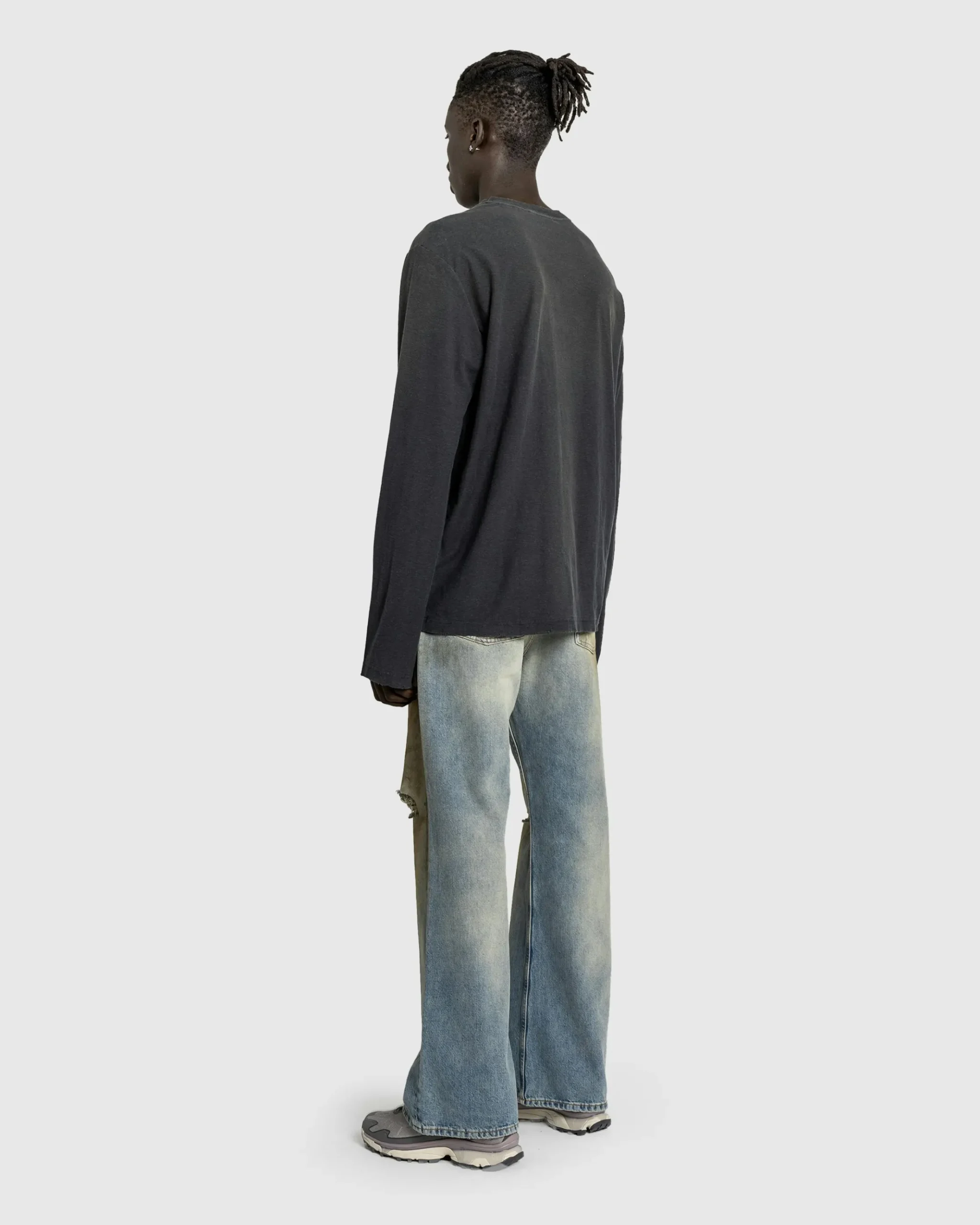 Best Acne Studios Logo T-Shirt Faded Black fadedblack