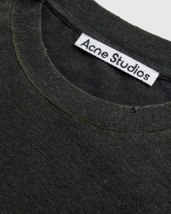 Best Acne Studios Logo T-Shirt Faded Black fadedblack