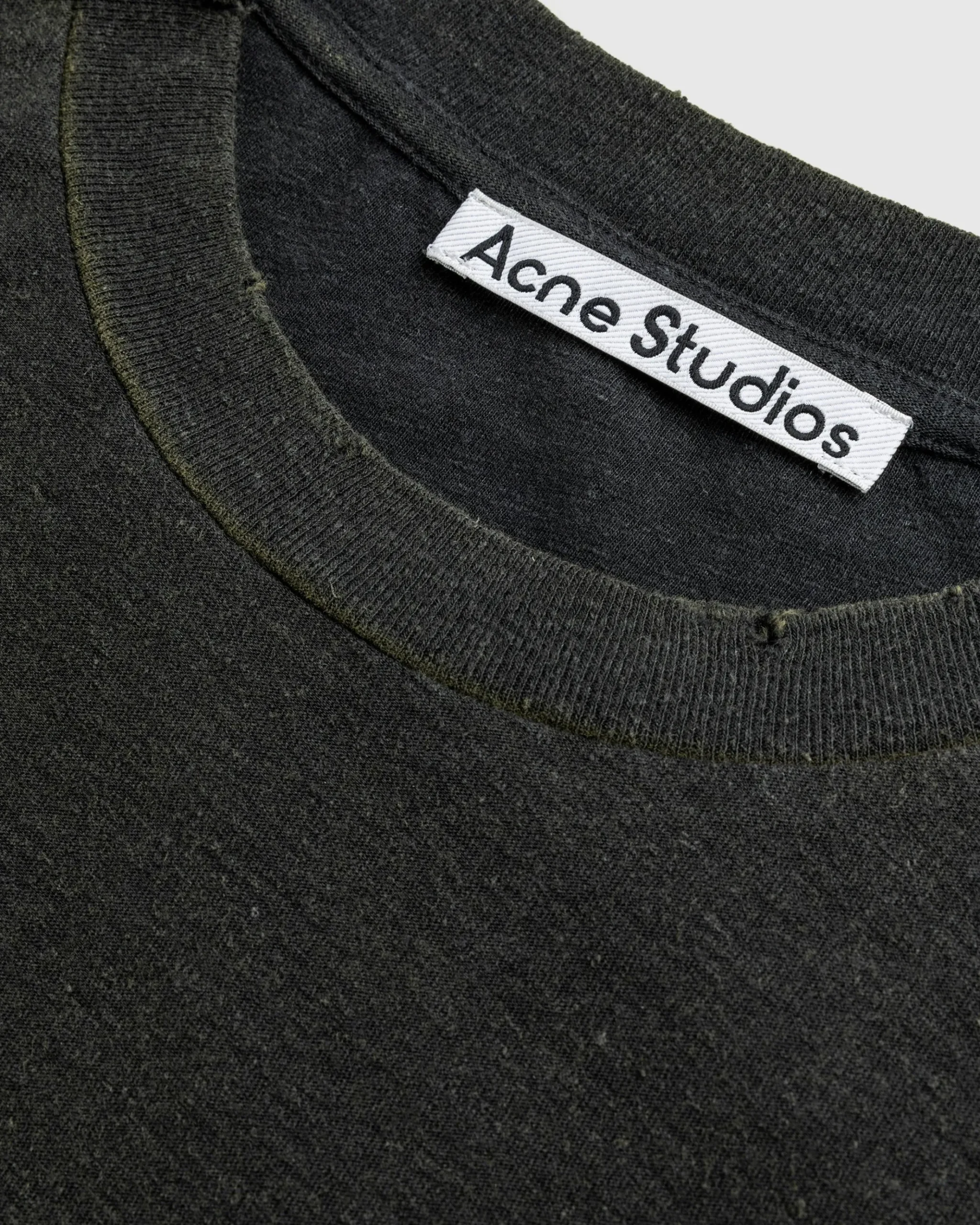 Best Acne Studios Logo T-Shirt Faded Black fadedblack