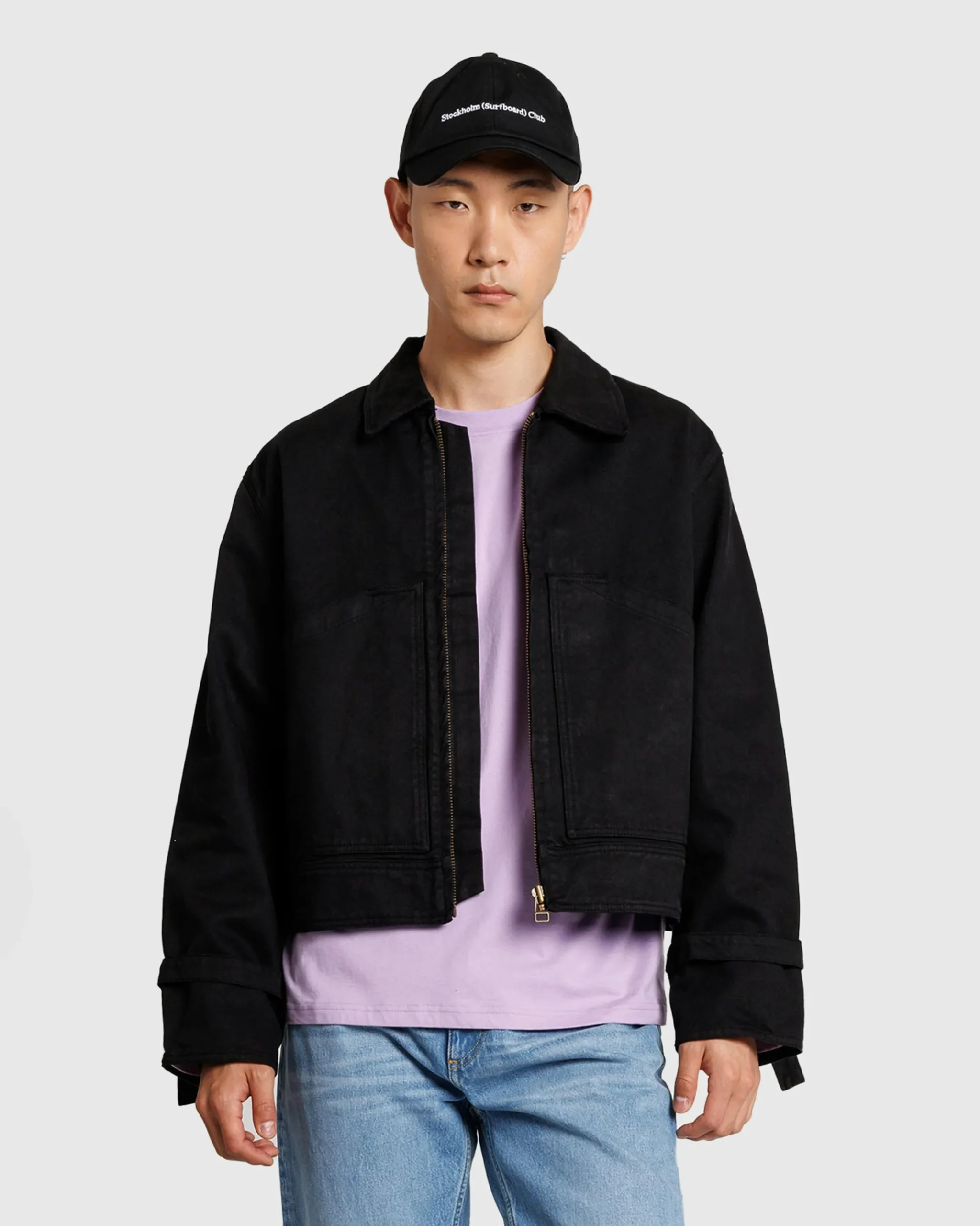 Best Sale Stockholm Surfboard Club Logo Work Jacket black