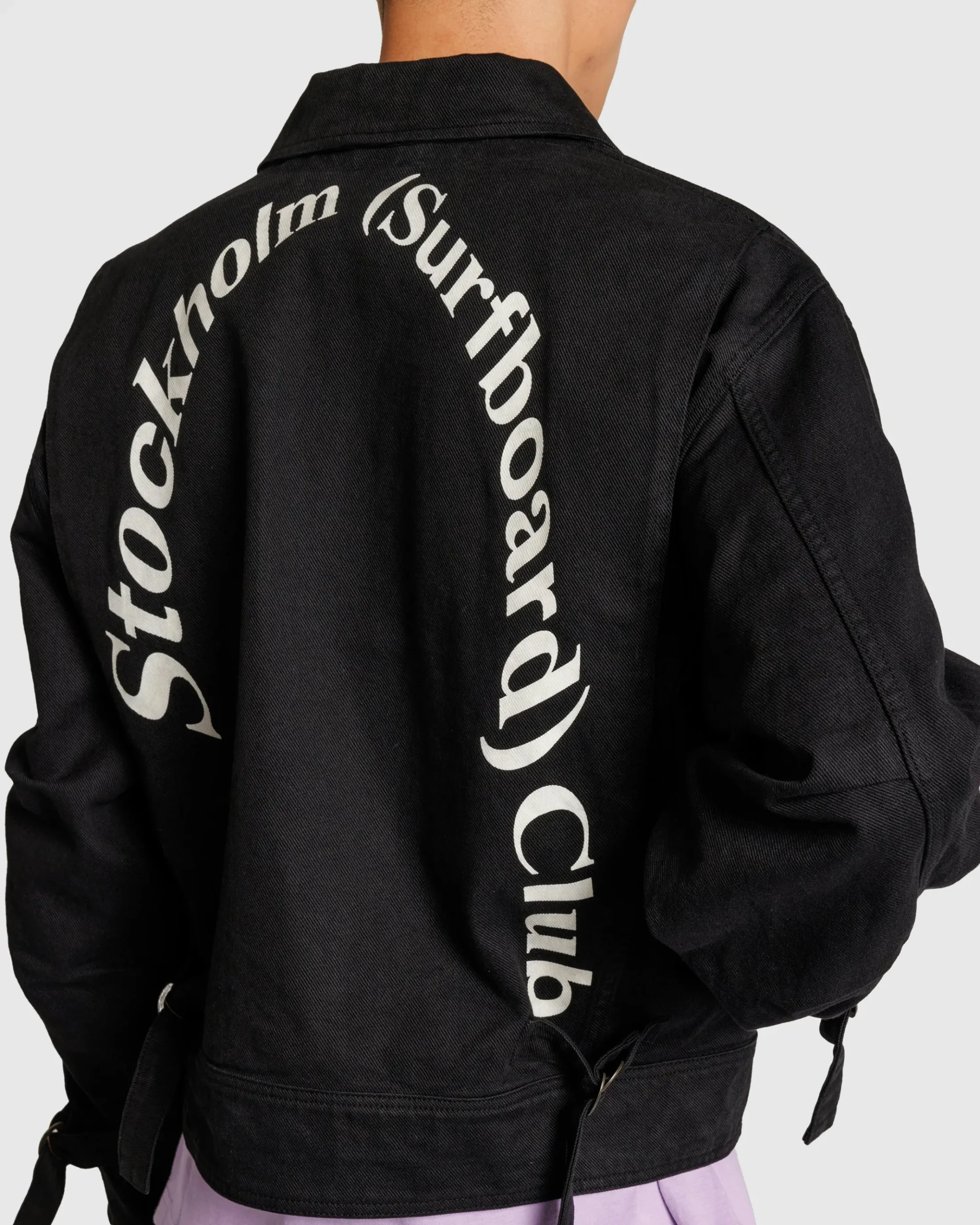 Best Sale Stockholm Surfboard Club Logo Work Jacket black