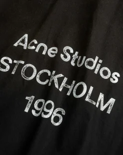 Clearance Acne Studios Logo Zipper Jacket black